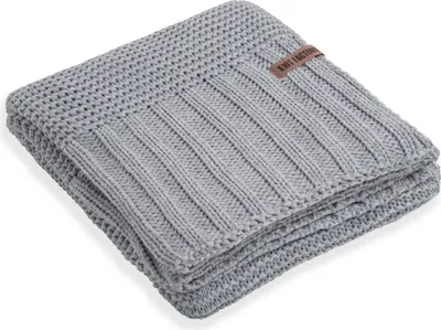 Produktbild von Knit Factory Vinz Plaid XL - Grau - 195x225 cm