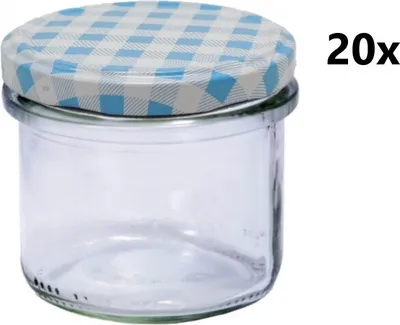 Obrázok produktu pre Poháre na varenie 235 ml STURZ / ROVNÁ číra 20 ks VČETNE ČÍRNYCH SVETLE MODRÝCH VLOŽIEK, počet kusov v balení: 20