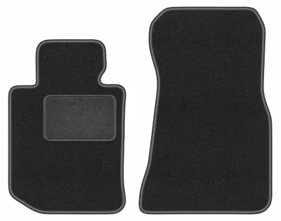 Immagine prodotto di Tappetini anteriori in moquette per BMW Serie 4 G23 2021-2022 (cabrio) – 2 pezzi, grigio grafite, su misura – Wielganizator LUX