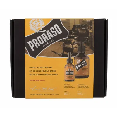 Obrázok produktu pre Proraso Wood And Spice darčeková sada Special Beard Care Set 30 ml + 200 ml