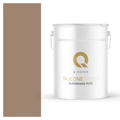 Immagine prodotto di Intonaco alla resina siliconica | Intonaco a rullo di noce Intonaco al silicone | Intonaco per facciate | Intonaco per graffiatura Intonaco strutturato Intonaco finito Pareti e soffitti | 15 kg 1 mm