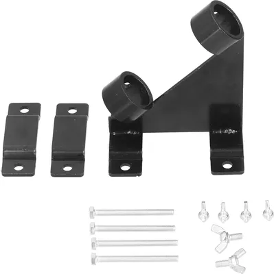 Image de Support pour mât de drapeau en acier inoxydable, montage à angle de 45°, équerre de fixation pour mâts de drapeau
