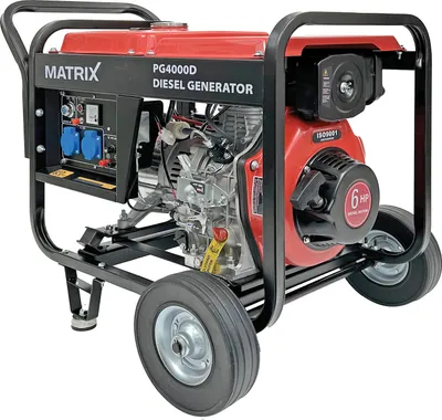 Produktbild von MATRIX Notstromaggregat Stromerzeuger Stromgenerator Diesel PG4000D 3kW