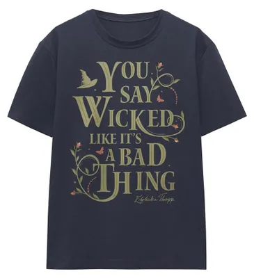 Obrázek produktu pro Tričko "Wicked - Říkáte 'Wicked', jako by to byla špatná věc" pro dámy, model TV37143 (velikost XL), barva tmavě modrá