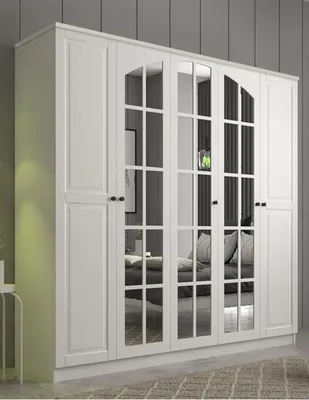 Image de Skye Decor, modèle Rb-016, armoire, blanc mat, panneau de particules, 175 x 184 x 52 cm