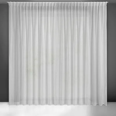 Produktbild von Transparente Gardine mit horizontaler Regenstruktur - 300 x 300 cm
