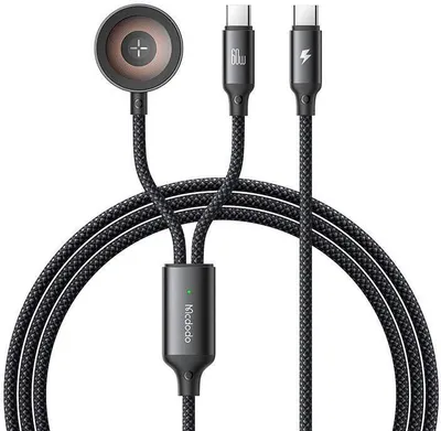 Obrázok produktu pre Mcdodo CA-2200 2-in-1 USB-C cable + Apple Watch charger, 60W, 1.2m
