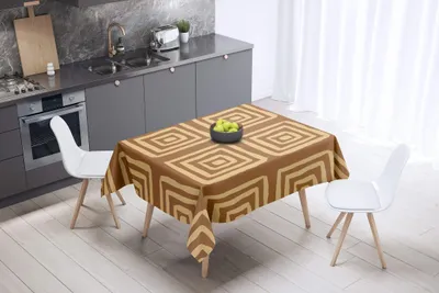 Image de Nappe imperméable en polyester 100%, dimensions 140 x 140 cm