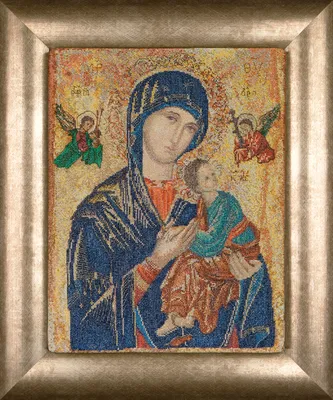 Produktbild von Thea Gouverneur Kreuzstich-Stickset "Our Lady of Perpetual Help Aida", 25x32cm