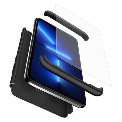 Obrázek produktu pro 360 Pouzdro + Ochranné sklo na displej - iPhone 13 pro Max - černá