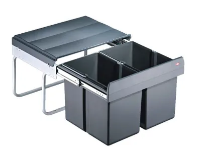 Immagine prodotto di WESCO® Traditionline Double-Shorty Smart 345 K/500-2, sistema di raccolta rifiuti, colore antracite