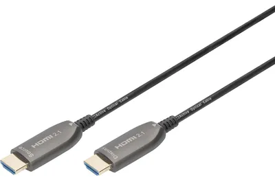 Produktbild von DIGITUS HDMI AOC Hybrid Glasfaserkabel UHD 8K 15 m schwarz