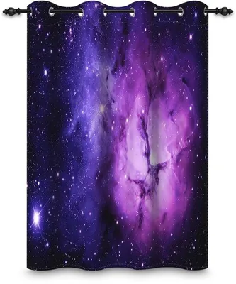 Obrázek produktu pro Záclona s galaxií oček pro dětský pokoj - 135 x 175 cm