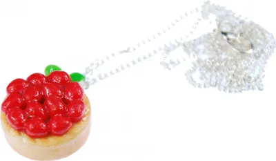 Produktbild von Torte Erdbeertorte Halskette Kette Miniblings Erdbeeren Kuchen Süß 60cm