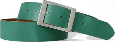 Produktbild von Ledergürtel Damen Echtleder 3,8 cm, rechteckige Schnalle silber, FRONHOFER