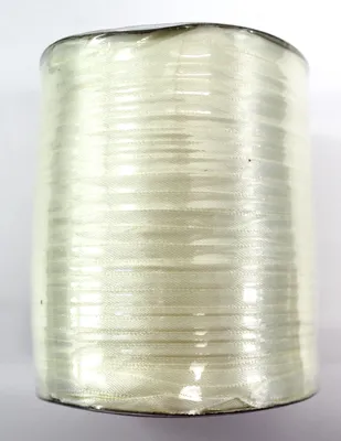 Satijnband 550 m, 6 mm, Ecru-Crème, Dekorationsband