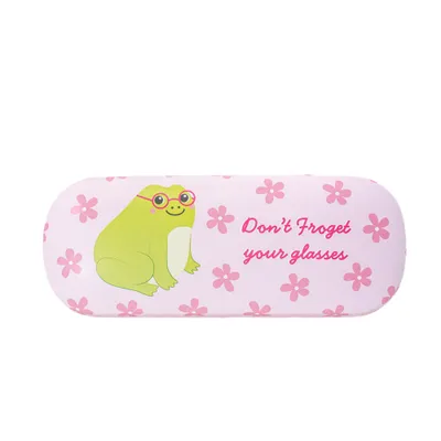 Produktbild von Sass & Belle Brillenetui Frog inkl. Reinigungstuch Frosch Hartschale ca. 16x6x3,5 cm