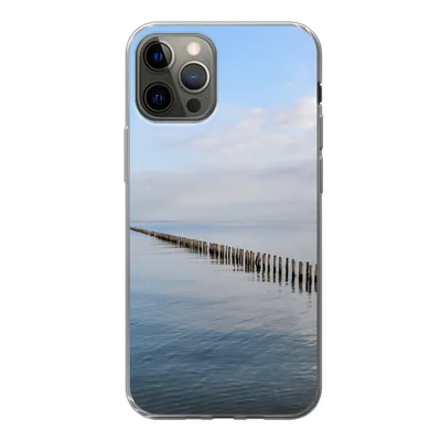 Produktbild von MuchoWow® Handyhülle Schutzhülle Hülle für iPhone 13 Pro Nordsee - Wolken - Wasser Silikon Softcase Handy Hülle - Handy-Tasche