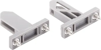 Produktbild von 1 Paar Bohrlehren für die Frontmontage von JUNKER-SLIM Schubladensysteme weiß Höhe 84 mm Anreißschablone von Sotech