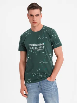 Obrázok produktu pre Ombre Clothing Pánske tričko s krátkym rukávom Paniaf zelená S