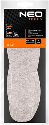 Produktbild von Filz-Schuheinlagen, Größe 44-45