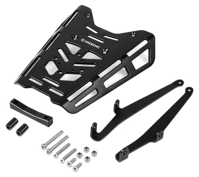 Immagine prodotto di Portapacchi posteriore, realizzato in alluminio resistente, montaggio a vite, colore nero