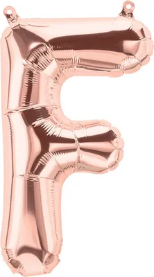 Produktbild von Folienballon Buchstabe F, rosegold, ca. 100 cm