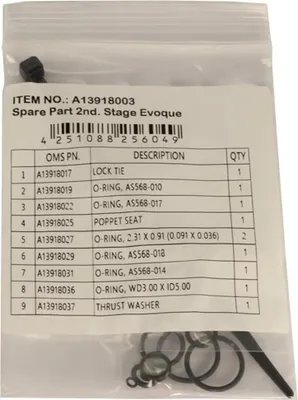 Produktbild von Oms Kit 2nd Stage Evoque/evoque Lite Ersatzteil Schwarz  Schwarz One Size