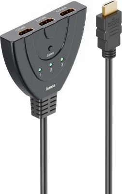 Produktbild von Hama 00205101 HDMI-Umschalter 3x1 4K HDMI 2.0