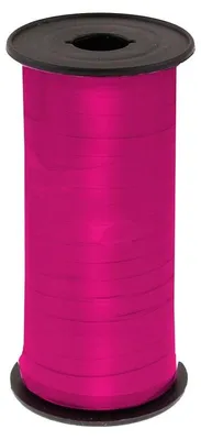 Produktbild von Geschenkband / Ballonband / Polyband / Kräuselband - glänzend pink 92m