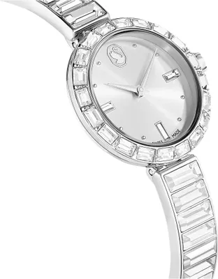 Produktbild von Swarovski Matrix Bangle Uhr, Schweizer Produktion, Kristallarmband, Silberfarben, Edelstahl MATRIX BANGLE:MB STS/WHT/STS 5677487 9009656774878