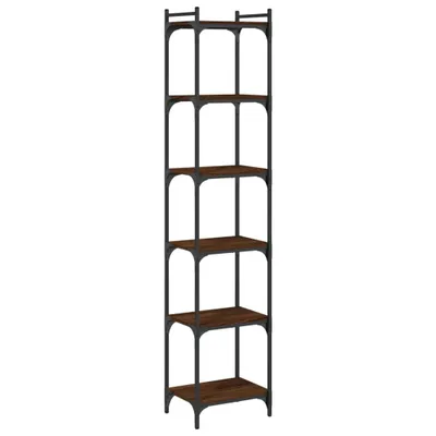 Zdjęcie produktu dla VidaXL 837646, Brązowy, Dąb, Metal, Drewno, 400 mm, 300 mm, 1880 mm