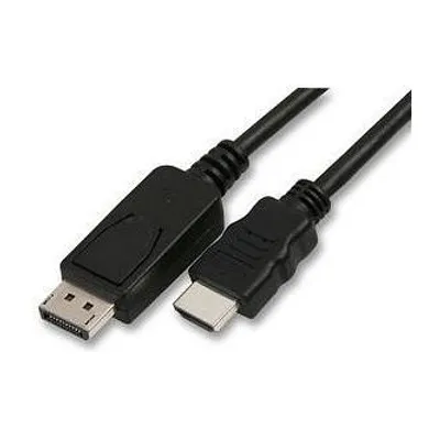 Image de Câble vidéo DisplayPort M - HDMI M, 5m, czarny