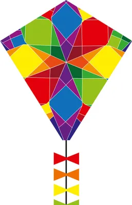 Produktbild von Kinderdrachen HQ Eddy 50 Galaxy 102103 Regenbogen 45 x 50 cm + 250 cm staart