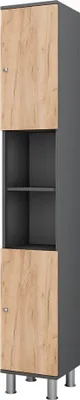 Obrázek produktu pro Vysoká skříňka Vicco Fynn Antracit/zlatý dub 30 x 190 cm, Model 54350
