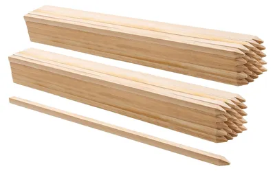 Obrázek produktu pro VEVOR dřevěné kůly, 50 ks 19,05x19,05x914,4 mm dřevěné kůly, dřevěné kůly s ostrým hrotem, plotové kůly z jedlového dřeva, směrovky pro ploty z bláta, ohraničení dvorů, základové čáry