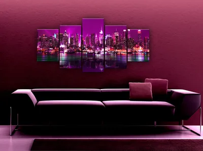 Produktbild von Akustikbild Abstrakt 200x100 cm Bilder Akustikschaum Hochleistungsschallabsorber Schallschutz Leinwand 5 tlg Wandbild Raumakustik Schalldämmung 9020131