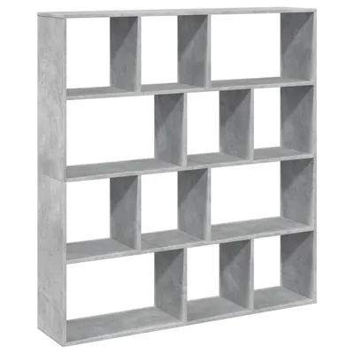 Obrázok produktu pre vidaXL Regál na knihy betón sivá 132x29x141,5 cm materiál na báze dreva