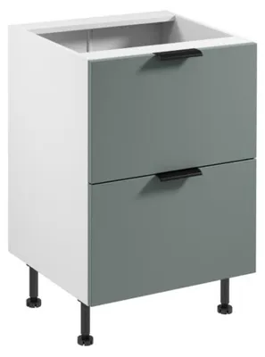 Immagine prodotto di Mobile da cucina Mobile base Cassetti Mobile in legno Mobile bianco-grigio
