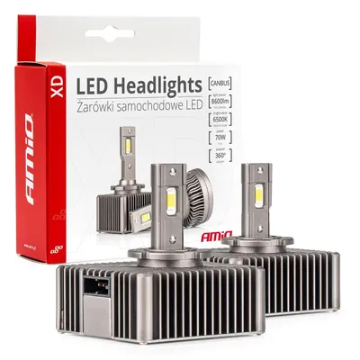 Produktbild von LED-Glühbirnen D5S 6500K Canbus AMIO-03314, Ersatz für Xenonlampen