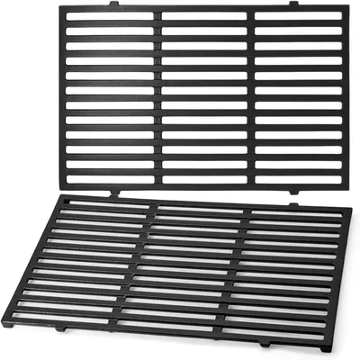 Immagine prodotto di INF Griglie di cottura in ghisa smaltata compatibili con Weber Spirit II 300 serie, Spirit E/310 E320 E330 e Spirit 700 – 46x32x3.5cm