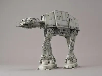 Produktbild von Revell Modellbausatz Bandai Star Wars AT-AT, Kampfläufer, 161 Teile, 01205