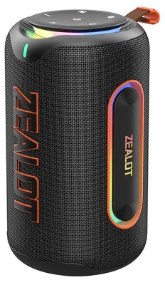 Produktbild von Tragbarer Bluetooth-Lautsprecher - 60 W - IPX6-wasserdicht - 12 Stunden Akkulaufzeit - Bluetooth 5.2 - Stereoklang - Schwarz