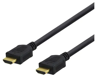 Image de DELTACO Câble HDMI High-Speed, 15m, Ethernet, 4K UHD, noir