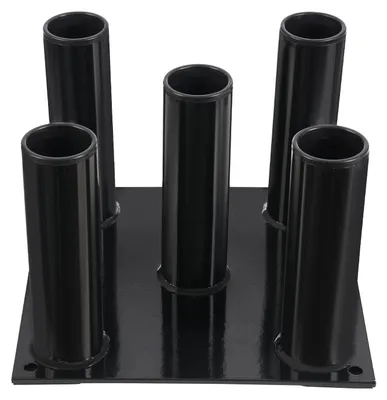 Produktbild von Langhantelständer - Vertikaler Hantelhalter - Für 5 Langhanteln - 5 Barhalterungen - Schweres Q235-Stahl - Platzsparender Eckständer - Für Home Gym