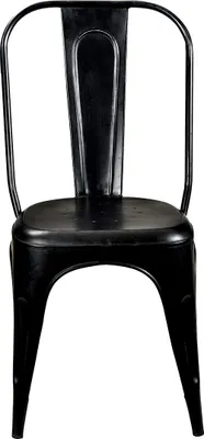 Immagine prodotto di Sedia da pranzo con schienale alto - nero antico - set da 4