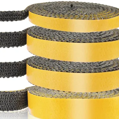 Produktbild von Dichtungsband Kaminofendichtung Kaminband - 2 m - bis 600 °C - Selbstklebend