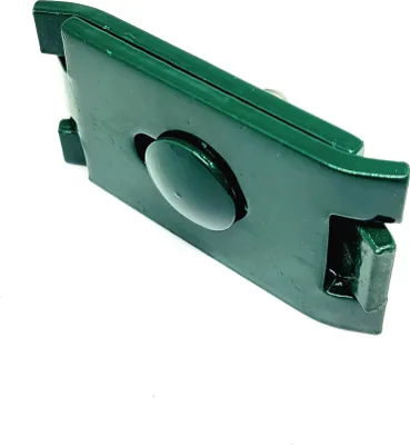 Produktbild von 10x Eckverbinder Zaun Verbinder in Zaunfarbe Mattenverbinder für Doppelstabmatten  RAL 6005 (Moosgrün)