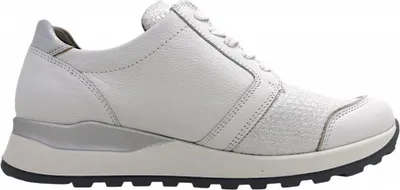 Imagen del producto de Zapatos deportivos para mujer Waldläufer Hiroko, con cordones, diseño deportivo, color blanco, ideales para uso diario