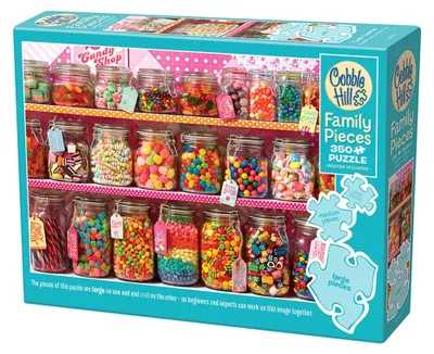 Produktbild von COBBLE HILL Familienpuzzle Sü ß igkeitenregal 350 Teile